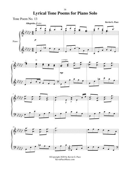 Lyrical Tone Poem No 13 In Gb Piano Solo Page 2