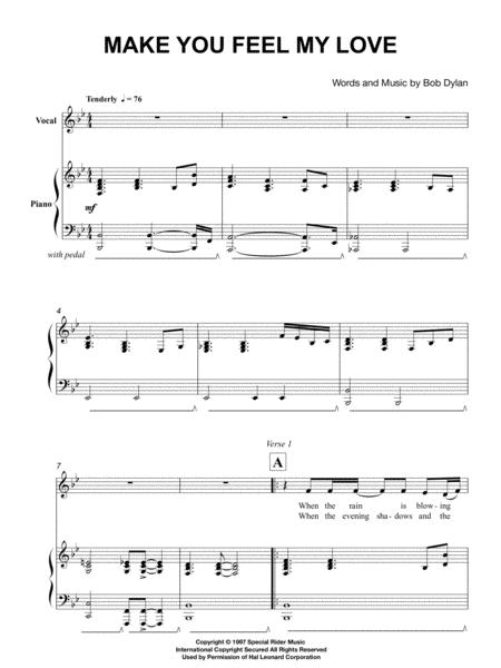 Make You Feel My Love For Voice And Piano Accompaniment Page 2
