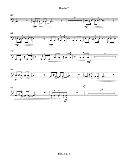 Mambo Bassoon 2 Part Page 2