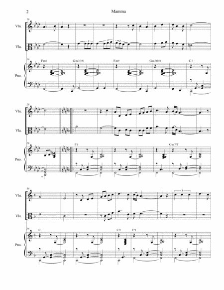 Mamma Duet For Violin And Viola Page 2