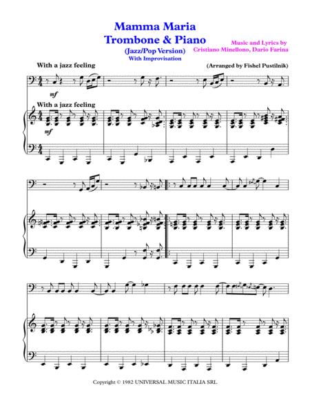 Mamma Maria With Improvisation For Trombone And Piano Video Page 2