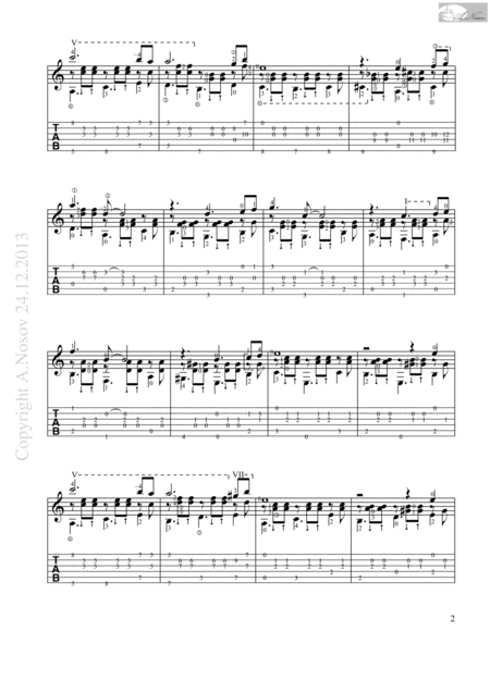 Manha De Carnaval Sheet Music For Guitar Page 2