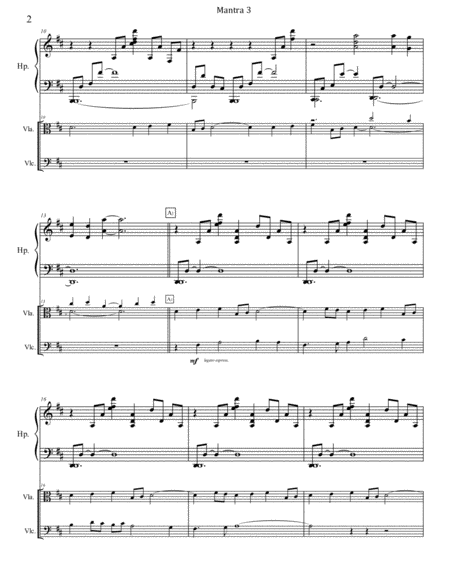 Mantra 3 For Harp Viola Cello Page 2