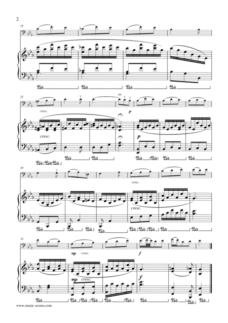 Marble Halls From The Bohemian Girl Cello Piano Page 2
