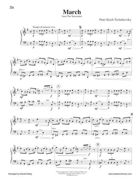 March From The Nutcracker Duet For Clarinet Cello Or Bassoon Music For Two Page 2