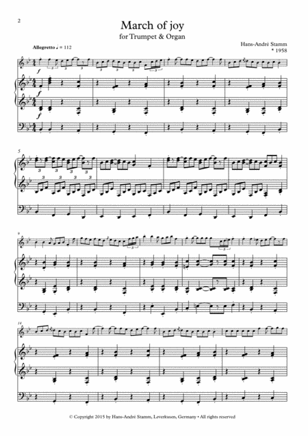 March Of Joy For Trumpet Organ Page 2