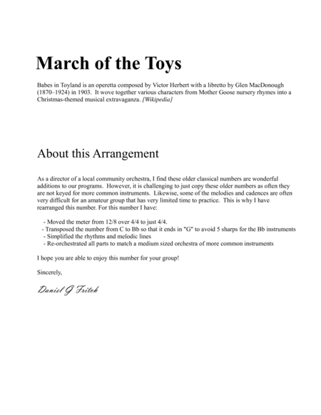 March Of The Toys For Full Orchestra Medium Level Page 2