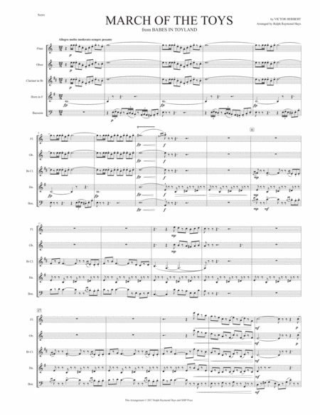 March Of The Toys For Woodwind Quintet Page 2