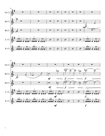 Mars The Bringer Of War For Clarinet Quintet Page 2