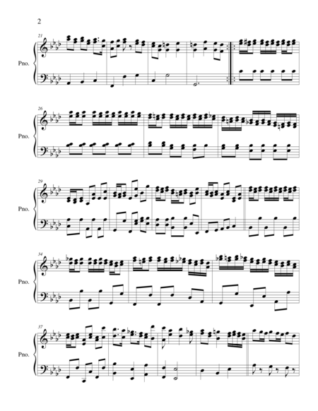 Maskerade For Solo Piano Page 2