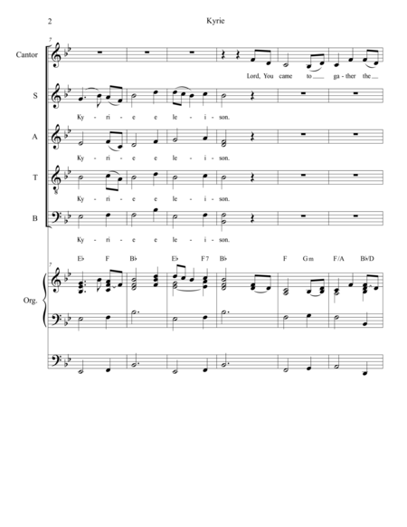 Mass Of Saint Cecilia Full Score And Parts Page 2