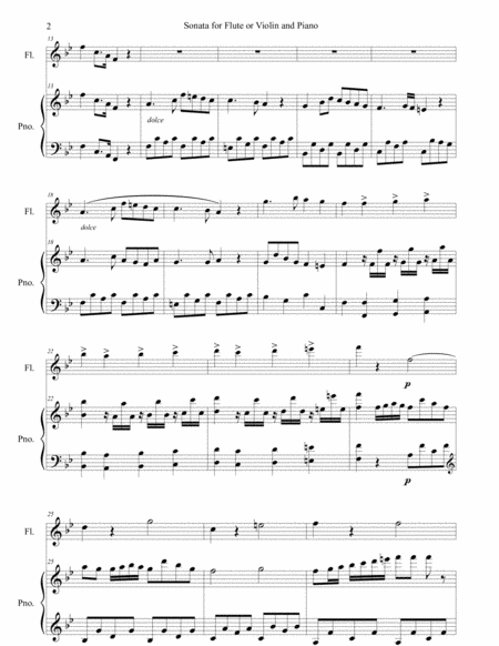 Matthew Camidge Sonata For Flute And Piano Page 2