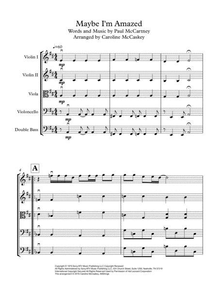 Maybe I M Amazed String Orchestra Page 2