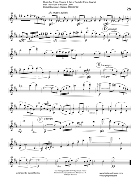 Meditation From Thais For Piano Quartet Page 2