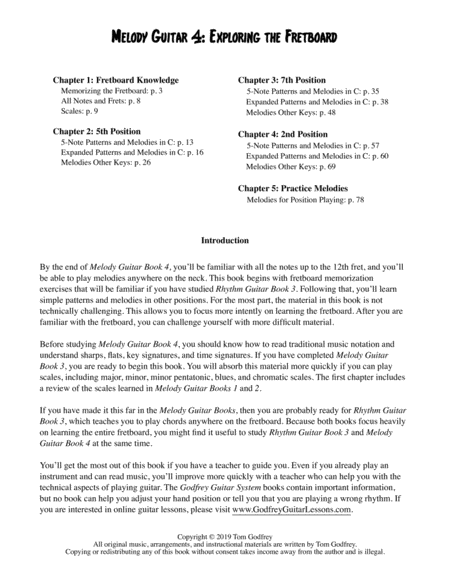 Melody Guitar Book 4 Exploring The Fretboard Page 2