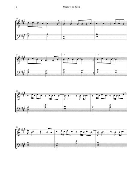 Mighty To Save Hillsong Sheet Music Easy Page 2