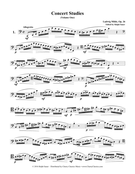 Milde Concert Studies For Trombone Volume 1 Page 2