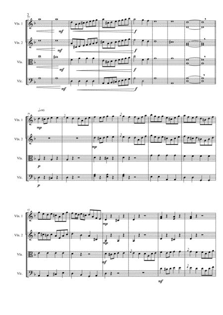 Miniature String Quartet No 2 A La Baroque Page 2