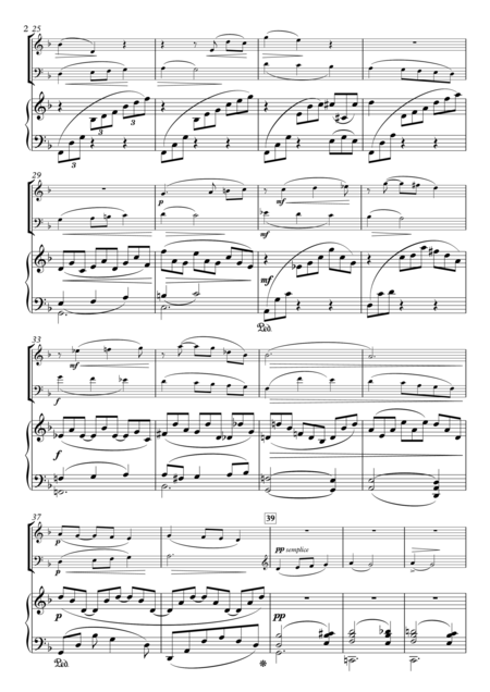 Miniatures No 4 Romance H 88 1 For Flute Clarinet Piano Page 2