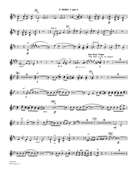 Miss Saigon Arr Calvin Custer F Horn 3 4 Page 2