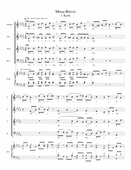 Missa Brevis For Mixed Choir A Cappella Page 2