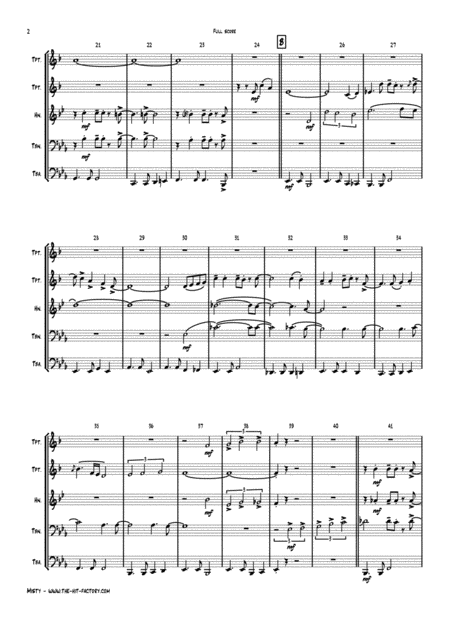 Misty Eroll Garner Samba Brass Quintet Page 2