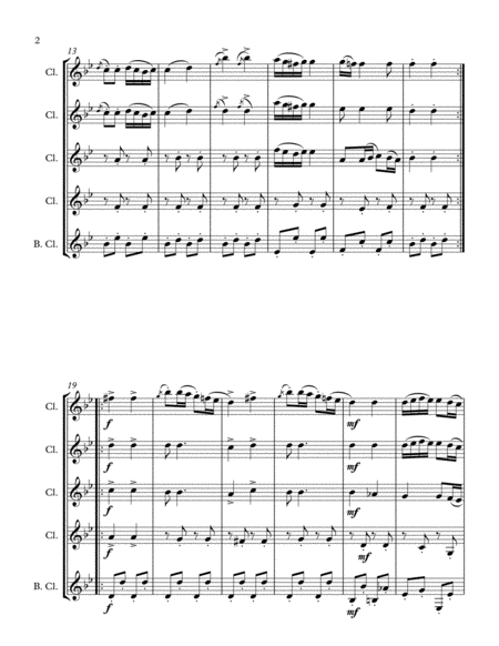Moments Musicaux Op 94 3 Franz Schubert For Clarinet Choir Page 2