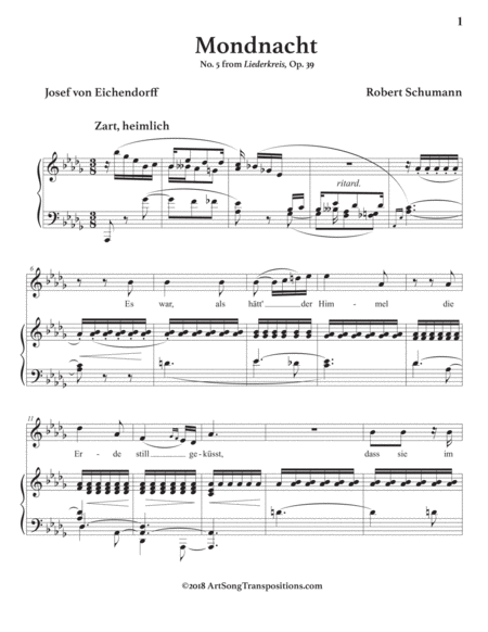 Mondnacht Op 39 No 5 D Flat Major Page 2