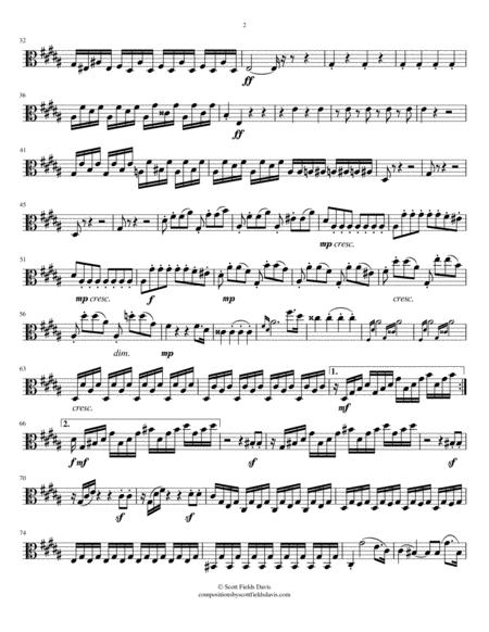 Moonlight Sonata Movement Iii For Orchestra Viola Part Page 2