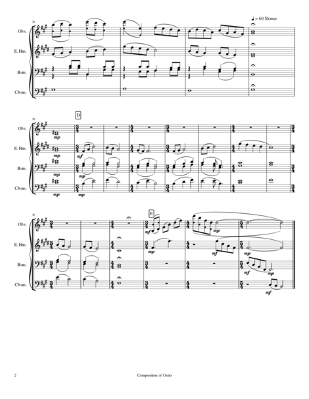 Moonlight Song For A Double Reed Quartet Page 2