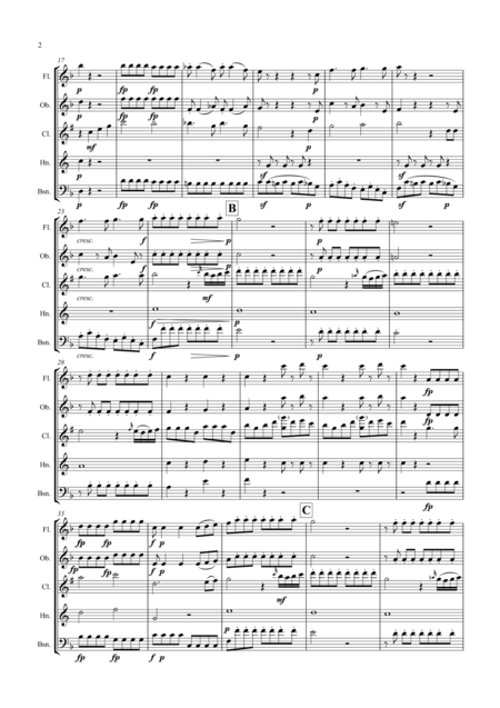 Mozart 4 Popular Operatic Arias Wind Quintet Page 2