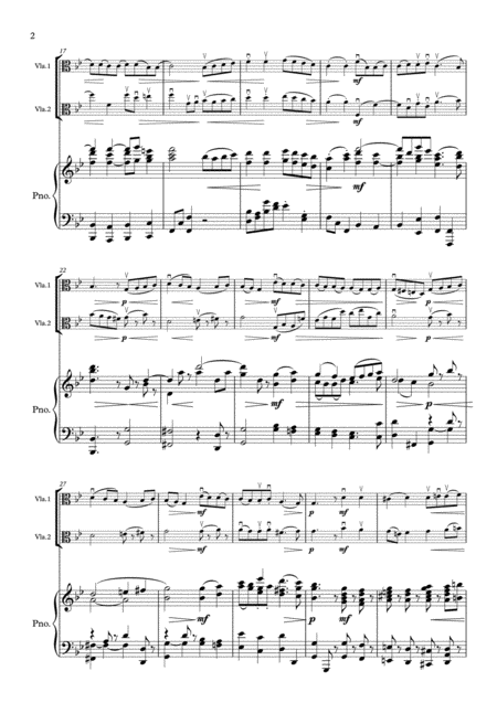 Murray Bach Gavotte In G Minor 2nd Viola Part New Piano Part Suzuki Bk 3 Page 2