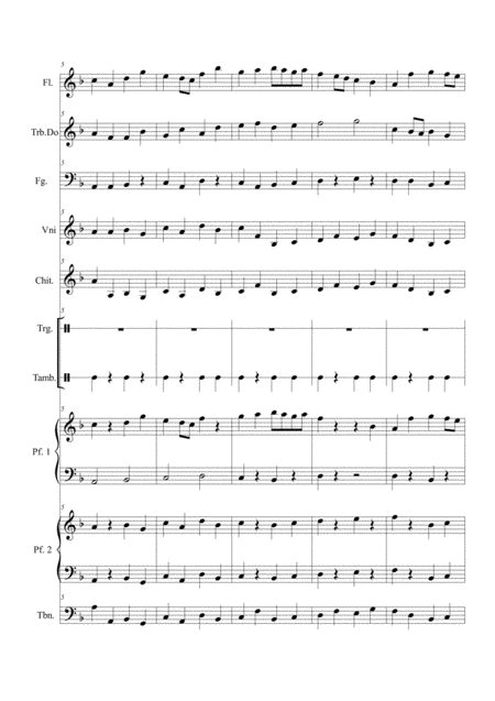 Music For The Royal Fireworks Bourree Page 2