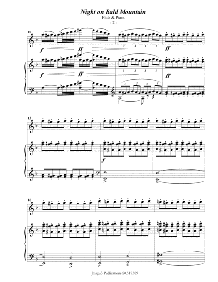 Mussorgsky Night On Bald Mountain For Flute Piano Page 2