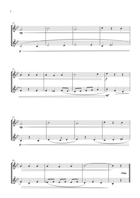 My Bonnie Lies Over The Ocean For Horn Duet Suitable For Grades 2 6 Page 2