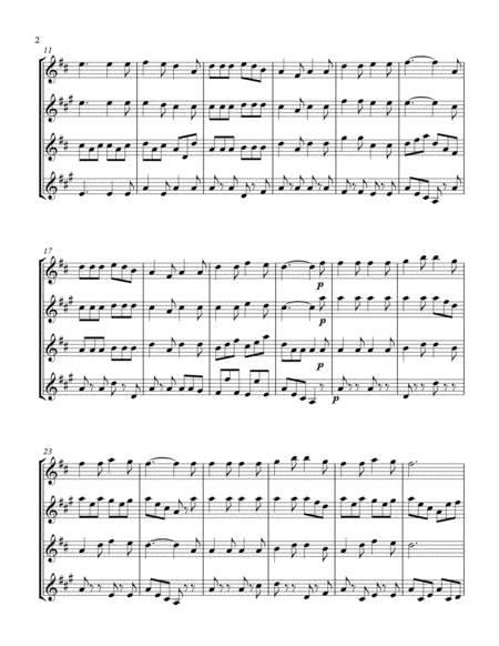 My Latest Sun Is Sinking Fast Angel Band Sax Quartet Page 2