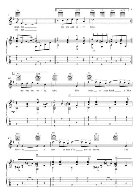 My One And Only Love Violin Guitar Duet Page 2