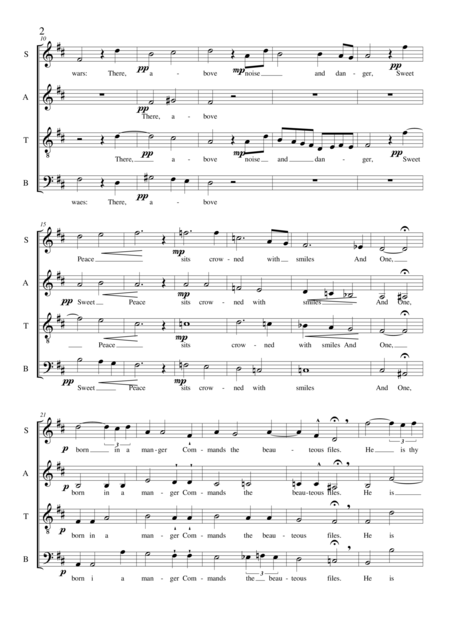 My Soul There Is A Country Sacred Anthem For Choir Satb A Cappella Page 2