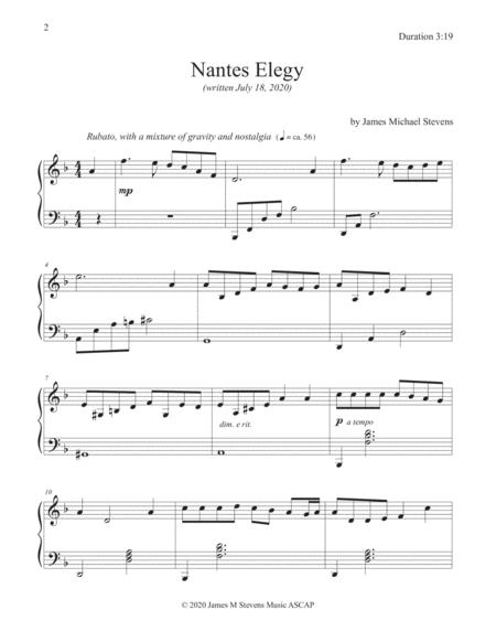 Nantes Elegy Piano Solo Page 2