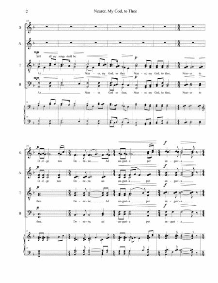 Nearer My God To Thee Satb A Cappella Choral Arrangement Page 2