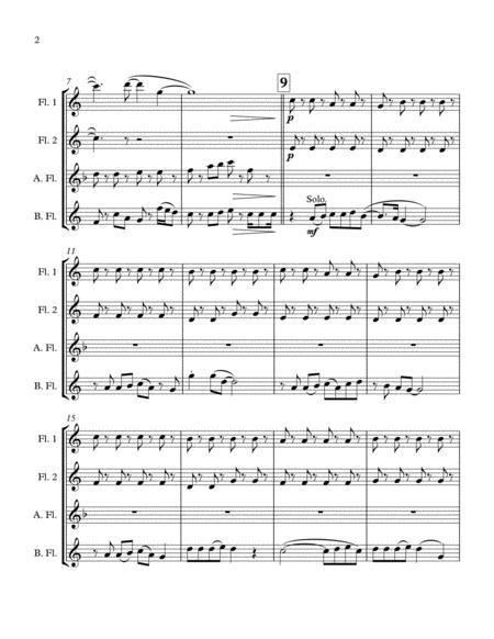 Never Gonna Give You Up Flute Quartet Page 2