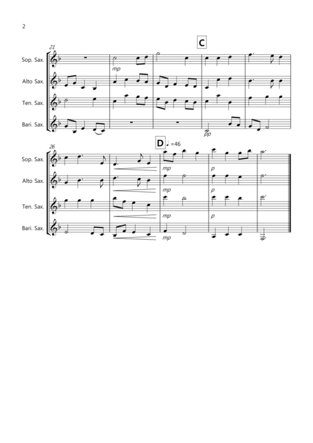Nimrod From The Enigma Variations For Saxophone Quartet Page 2