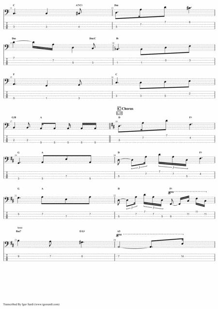 No One But You Queen John Deacon Complete And Accurate Bass Transcription Whit Tab Page 2