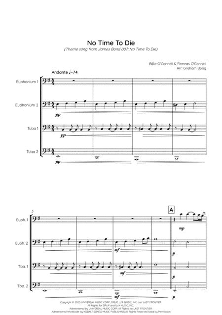 No Time To Die For Tuba Quartet Eett Page 2