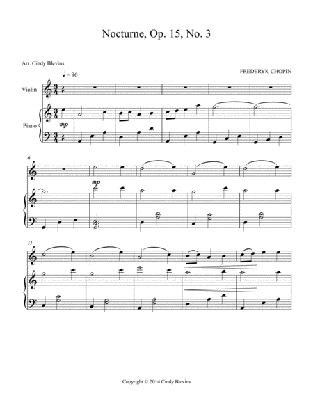 Nocturne Arranged For Piano And Violin Page 2