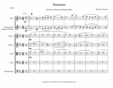 Nocturne For Flute And String Quintet Page 2