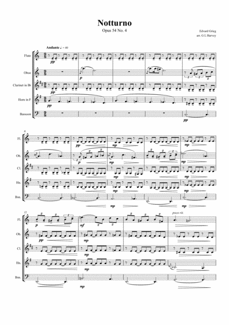 Notturno Opus 54 No 4 Wind Quintet Page 2