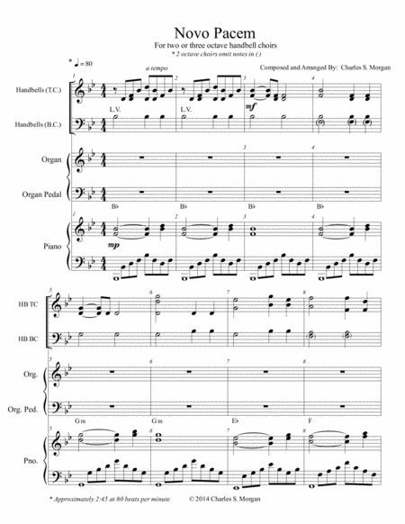 Novo Pacem New Peace With Organ And Piano Accompaniment Page 2