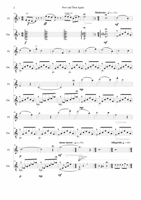 Now And Then Again For Flute And Guitar Page 2