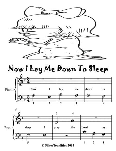 Now I Lay Me Down To Sleep Beginner Piano Sheet Music Page 2